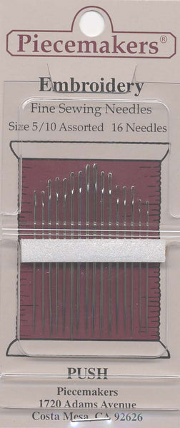 PIECEMAKERS EMBROIDERY - needles assorted size