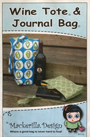 WINE TOTE & JOURNAL BAG - bag pattern