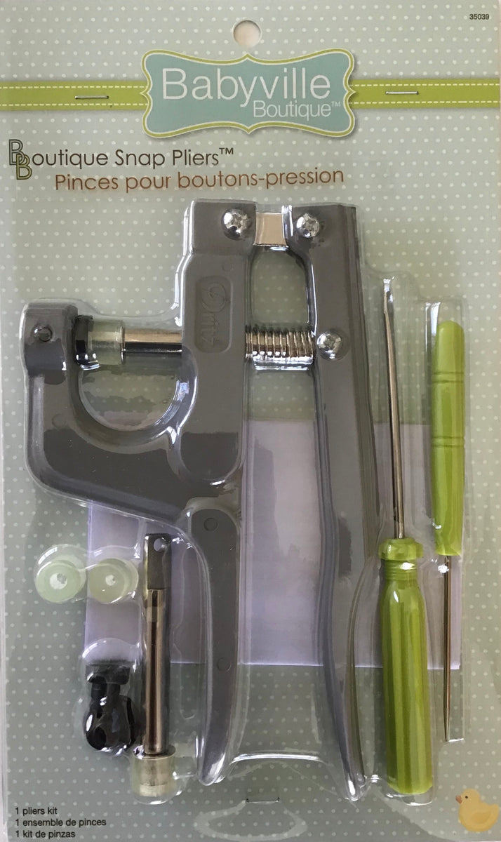 Dritz Babyville Boutique Snap Pliers - Tool For Applying Snap Fasteners To Diapers & Crafts