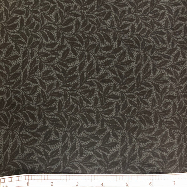 SWEET HOLLY (BLACK) BACKING 108" WIDE - fabric price per 1/4 meter