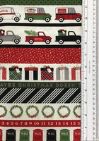 CHRISTMAS DELIVERY (C7337-BLACK) - fabric price per 1/4 meter