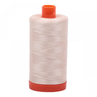 AURIFIL COTTON MAKO THREAD - 50wt (2000 LIGHT SAND) 1300 MT