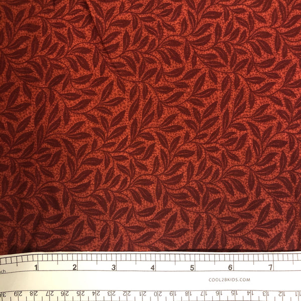 SWEET HOLLY (RED) BACKING 108" WIDE - fabric price per 1/4 meter