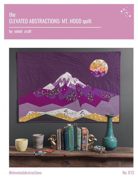 THE ELEVATED ABSTRACTIONS MT.HOOD - paper piecing pattern
