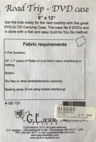 ROAD TRIP - DVD carrying case pattern