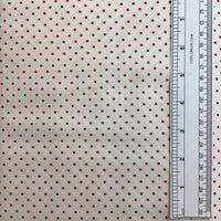 LE CREME DOTS (RED-C600-80) - fabric price per 1/4 meter