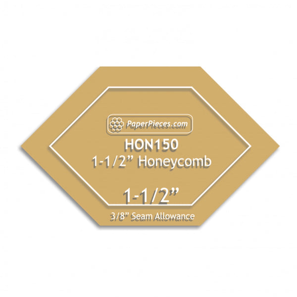 1 1/2” HONEYCOMB - acrylic cutting template