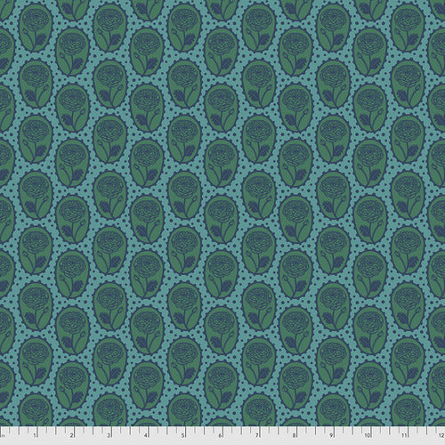 LOVE ALWAYS, AM (LOCKET OCEAN) - fabric price per 1/4 meter