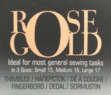 ROSE GOLD THIMBLES - general sewing tasks