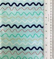 IN THE OCEAN (C4113-BLUE) - fabric price per 1/4 meter