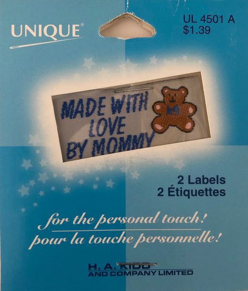 HAKID MADE BY LABELS - made with love by mommy (2 in pack)