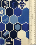 IN BLUE (HEXIESIS LAZULI-26632) - fabric price per 1/4 meter