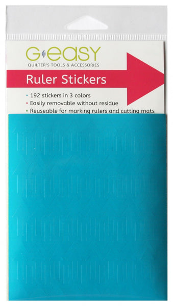 RULER STICKERS - 192 stickers in 3 colours