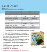 PETAL POUCH - pouch pattern