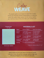COLOR WEAVE - quilt pattern