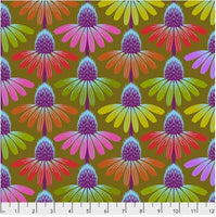LOVE ALWAYS, AM (ECHINACEA GLOW - AUTUMN) - fabric price per 1/4 meter