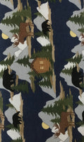CABIN FEVER FLANNEL (F7147-NAVY) - fabric price per 1/4 meter