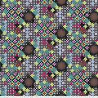 LOVE ALWAYS, AM (POSTAGE DUE KALEIDOSCOPE) - fabric price per 1/4 meter