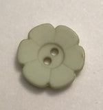 FLOWER BUTTON (15MM) - Dill buttons